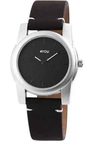 4YOU Quarzuhr 250000001 Damenuhr mit Lederimitationsband, Herrenuhr Silikon - Verkäufer: Shaghafi GmbH