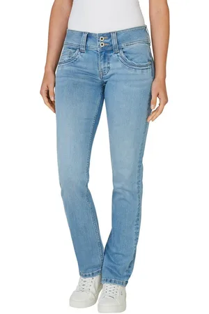 Pepe Jeans Straight-Jeans GEN in schöner Qualtät mit geradem Bein und Doppel-Knopf-Bund