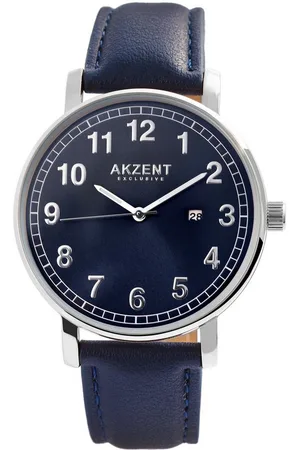 Akzent Quarzuhr Muzab EXCLUSIVE Herrenuhr mit Band aus Lederimitat, Herrenuhr Lederimitat - Verkäufer: Shaghafi GmbH