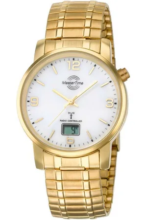 Master Time Funkuhr Basic mit Zugband Goldfarben - Verkäufer: uhrcenter
