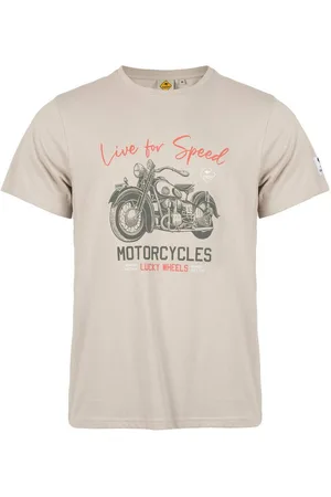 ROADSIGN T-Shirt Lucky Wheels (1, 1-tlg., 1) dynamischer Look mit sportlichem Schriftzug und modernem Motiv - Verkäufer: Jansen Fashion Group