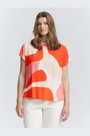 TOM TAILOR T-Shirt Plus Size - T-Shirt im Material-Mix - Verkäufer: TOM TAILOR