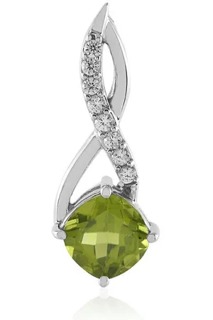 Cavill Anhänger Set Schicker 2.115ct Chinesischer Peridot & Zirkon Silber Anhänger (1-tlg) - Verkäufer: Juwelo Deutschland GmbH