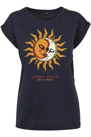 Youth Designz Print-Shirt "Sun & Moon Cosmic Dance" Damen T-Shirt als Statement Geschenk Motiv mit stylischen Retro Aufdruck für Frauen - Verkäufer: EmDa Trading GmbH
