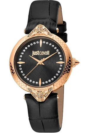 Roberto Cavalli Quarzuhr I am Amen Damenuhr ANIMALIER Ø 32 mm Leder A - Verkäufer: woolloom