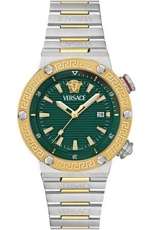 VERSACE Chronograph GRECA LOGO DIVER VE8G00524, Quarzuhr, Armbanduhr, Herrenuhr, Datum, Stoppfunktion, Swiss Made