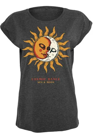 Youth Designz Print-Shirt "Sun & Moon Cosmic Dance" Damen T-Shirt als Statement Geschenk Motiv mit stylischen Retro Aufdruck für Frauen - Verkäufer: EmDa Trading GmbH