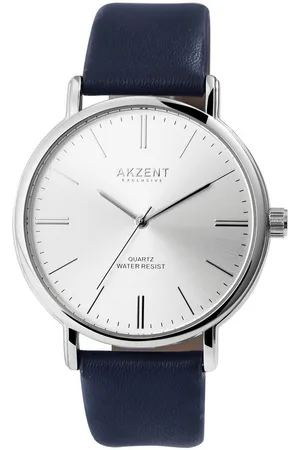 Akzent Quarzuhr Iyad Exclusive Herrenarmbanduhr mit Lederimitationsarmband, Herrenuhr Lederimitat - Verkäufer: Shaghafi GmbH