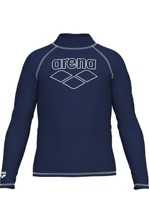 Arena Funktionsshirt UNISEX JR RASH VEST L/S GRAPHIC NAVY-WHITE - Verkäufer: Sport Hopfmann GmbH