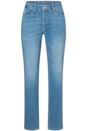Mac Straight-Jeans Damen Hose Dream Wonder Light Denim Art.Nr.0351L540190 D295 Slim Fit, gerades Bein, normale Leibhöhe, bequeme Taille, Five Pocket - Verkäufer: About Jeans