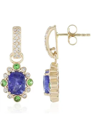 Cavill Ohrring-Set Tansanit & Tsavorit 9K Gold Ohrringe, 3.898ct Tansania (2-tlg) - Verkäufer: Juwelo Deutschland GmbH