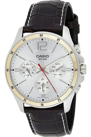 Casio Quarzuhr Armbanduhr Herrenuhr Ø 43,5 mm Leder - Verkäufer: woolloom