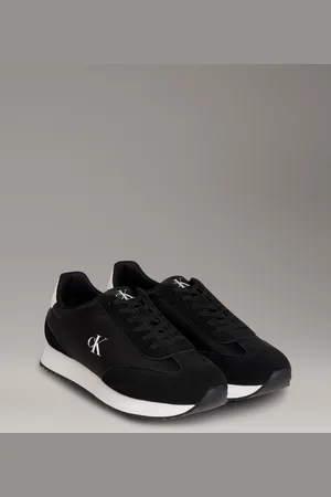 Calvin Klein RETRO RUNNER LACE UP NY-SU Sneaker Freizeitschuh, Halbschuh, Schnürschuh mit seitlichem CK-Logo