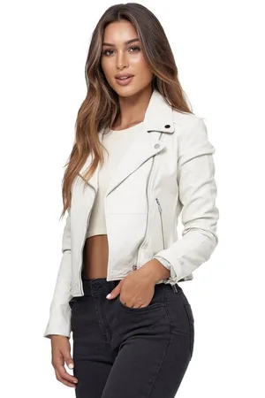 Tazzio Lederjacke F507 Biker Look mit coolen Zipper-Details & Reverskragen - Verkäufer: