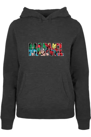 Absolute Cult Kapuzenpullover Damen Ladies Marvel Logo Character Infill Hoody (1-tlg)