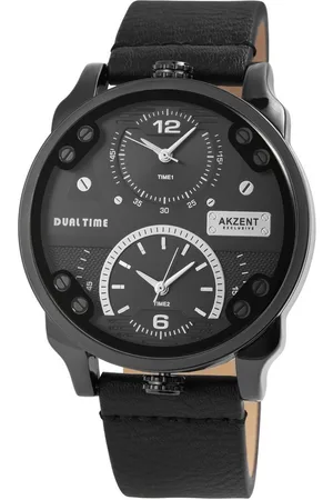 Akzent Quarzuhr Jabid Exclusive Herrenuhr mit Band aus Lederimitat, Herrenuhr Lederimitat - Verkäufer: Shaghafi GmbH