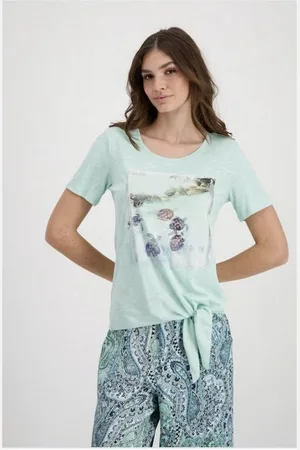 monari T-Shirt Rundhals T-Shirt ’für Damen in unifarben’ (1-tlg., keine Angabe) - Verkäufer: The Platform Group