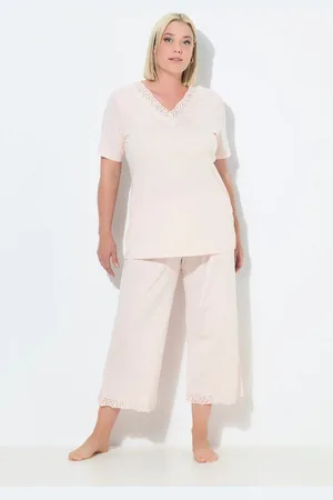 Ulla Popken Pyjama Pyjama Lochstickerei Halbarm Modalmix - Verkäufer: Popken Fashion Group