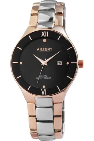 Akzent Quarzuhr Zefir Exclusive Herrenarmbanduhr mit Metallband - Verkäufer: Shaghafi GmbH