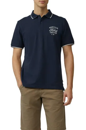 QS by s.Oliver Poloshirt mit Front Print