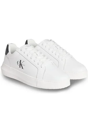 Calvin Klein CHUNKY CUPSOLE MONO LTH Sneaker Schnürschuh, Halbschuh, Freizeitsneaker mit seitlichem Logo
