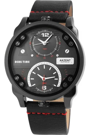 Akzent Quarzuhr Jabid Exclusive Herrenuhr mit Band aus Lederimitat, Herrenuhr Lederimitat - Verkäufer: Shaghafi GmbH