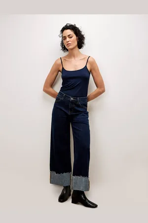 Apricot Weite Jeans Mid waist Jeans, mit breitem Umschlag - Verkäufer: