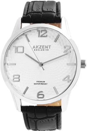 Akzent Quarzuhr Khalil EXCLUSIVE Herrenuhr mit Band aus Lederimitat, Herrenuhr Lederimitat - Verkäufer: Shaghafi GmbH