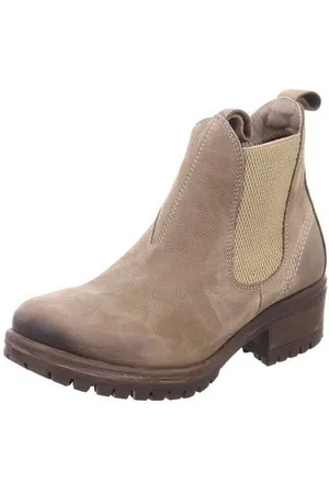Lazamani Stiefeletten ’für Damen in taupe’ Schlupfstiefel (1-tlg) - Verkäufer: The Platform Group