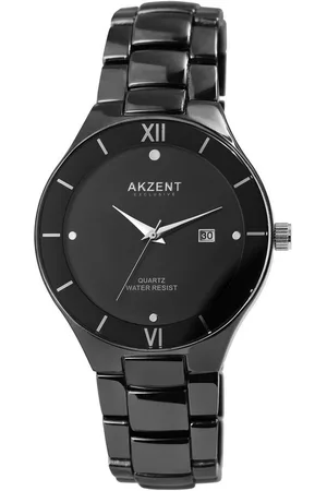 Akzent Quarzuhr Zefir Exclusive Herrenarmbanduhr mit Metallband - Verkäufer: Shaghafi GmbH