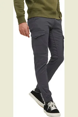 JACK & JONES Cargohose JPSTPAUL JJFLAKE AKM 542 ASPHALT mit Stretch - Verkäufer: Jeans-direct