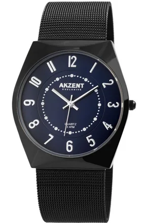 Akzent Quarzuhr Jadim EXCLUSIVE Herrenuhr mit Edelstahl Meshband, Herrenuhr Edelstahl - Verkäufer: Shaghafi GmbH