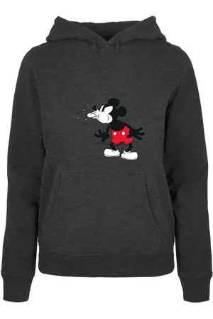 Absolute Cult Kapuzenpullover Damen Ladies Mickey Mouse - Tongue Hoody (1-tlg)