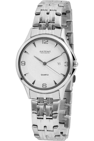 Akzent Quarzuhr Poyraz EXCLUSIVE Herrenuhr mit Metallband, Herrenuhr Edelstahl - Verkäufer: Shaghafi GmbH