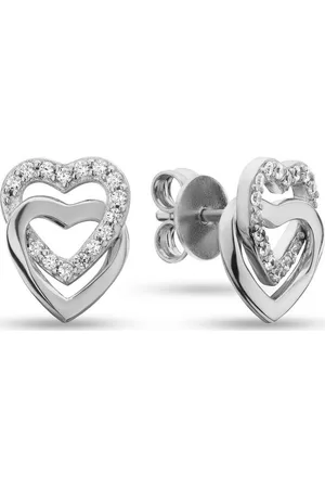 Jette Joop Paar Ohrstecker Damen-Ohrstecker 925er Silber 30 Zirkonia, SWING HEART - Verkäufer: CHRIST Juweliere und Uhrmacher seit 1863 GmbH
