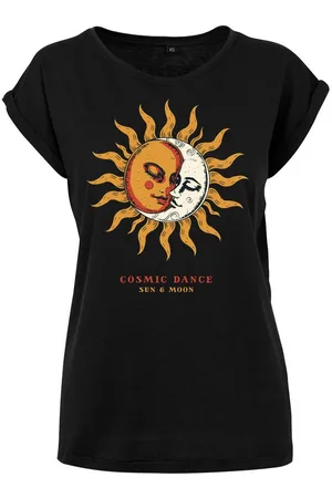 Youth Designz Print-Shirt "Sun & Moon Cosmic Dance" Damen T-Shirt als Statement Geschenk Motiv mit stylischen Retro Aufdruck für Frauen - Verkäufer: EmDa Trading GmbH