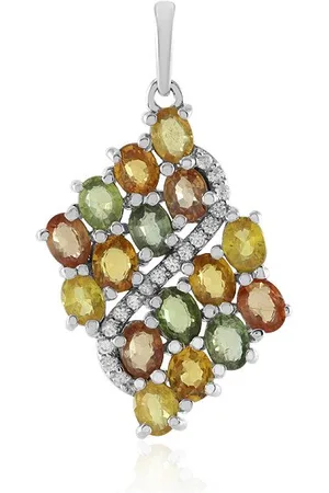 Cavill Anhänger Set Multicolor Saphir & Zirkon Silber-Anhänger, 3,5ct Madagaskar (1-tlg) - Verkäufer: Juwelo Deutschland GmbH