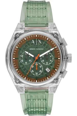 Armani Exchange Chronograph SYNC AX4165, Quarzuhr, Armbanduhr, Herrenuhr, Polyurethanband, Datum, Stoppfunktion