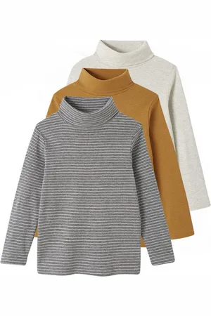 Vertbaudet Rollkragenshirt 3er-Pack Jungen Rollkragen-Shirts - Verkäufer:
