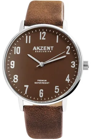 Akzent Quarzuhr Shamel EXCLUSIVE Herrenuhr mit Band aus Lederimitat, Herrenuhr Lederimitat - Verkäufer: Shaghafi GmbH