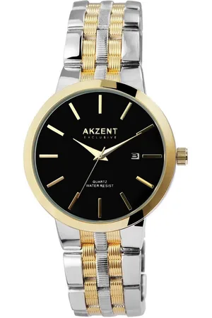 Akzent Quarzuhr Songul Exclusive Herrenarmbanduhr mit Metallband - Verkäufer: Shaghafi GmbH