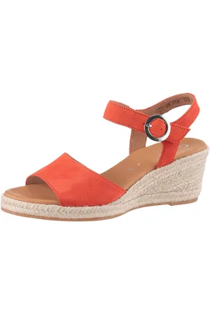 Gabor ATHEN Keilsandalette, Sommerschuh, Riemchensandale, mit Klettverschluss, G-Weite