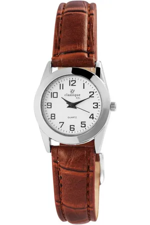 Classique Quarzuhr 1900216 Damenuhr mit XXL-Band aus Lederimitat, schwarz - Verkäufer: Shaghafi GmbH