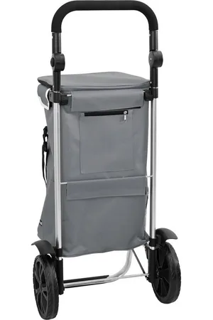 vidaXL Einkaufstrolley Einkaufswagen mit Rädern und verstellbarem Griff 40 L - Verkäufer: woolloom