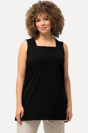 Ulla Popken Longshirt Longtop Classic Fit Carré-Ausschnitt ärmellos - Verkäufer: Popken Fashion Group