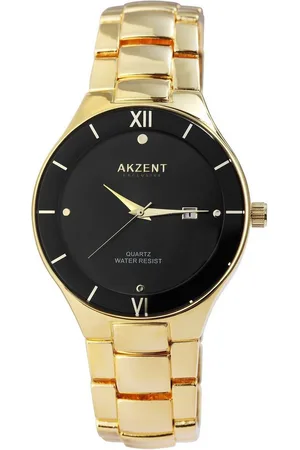 Akzent Quarzuhr Zefir Exclusive Herrenarmbanduhr mit Metallband - Verkäufer: Shaghafi GmbH