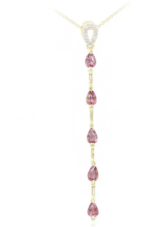 Cavill Goldkette Unerhitzter Sri Lanka Padparadscha Saphir 14K Halskette, 1,76ct (1-tlg) - Verkäufer: Juwelo Deutschland GmbH
