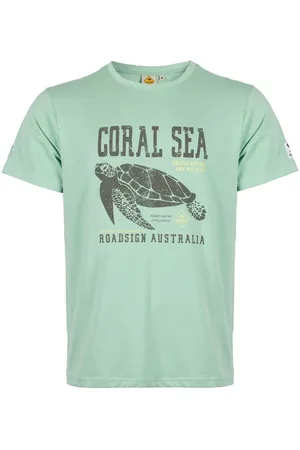ROADSIGN T-Shirt Coral Sea (1, 1-tlg., 1) Schildkröten-Design mit weicher Qualität und angenehmem Tragegefühl - Verkäufer: Jansen Fashion Group