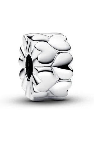 PANDORA Charm-Einhänger 792828C00 Clip Charm Damen Herzmuster Sterling-Silber - Verkäufer: Karat24