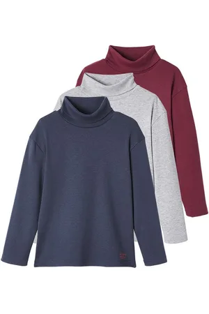 Vertbaudet Rollkragenshirt 3er-Pack Jungen Rollkragenshirts BASIC - Verkäufer:
